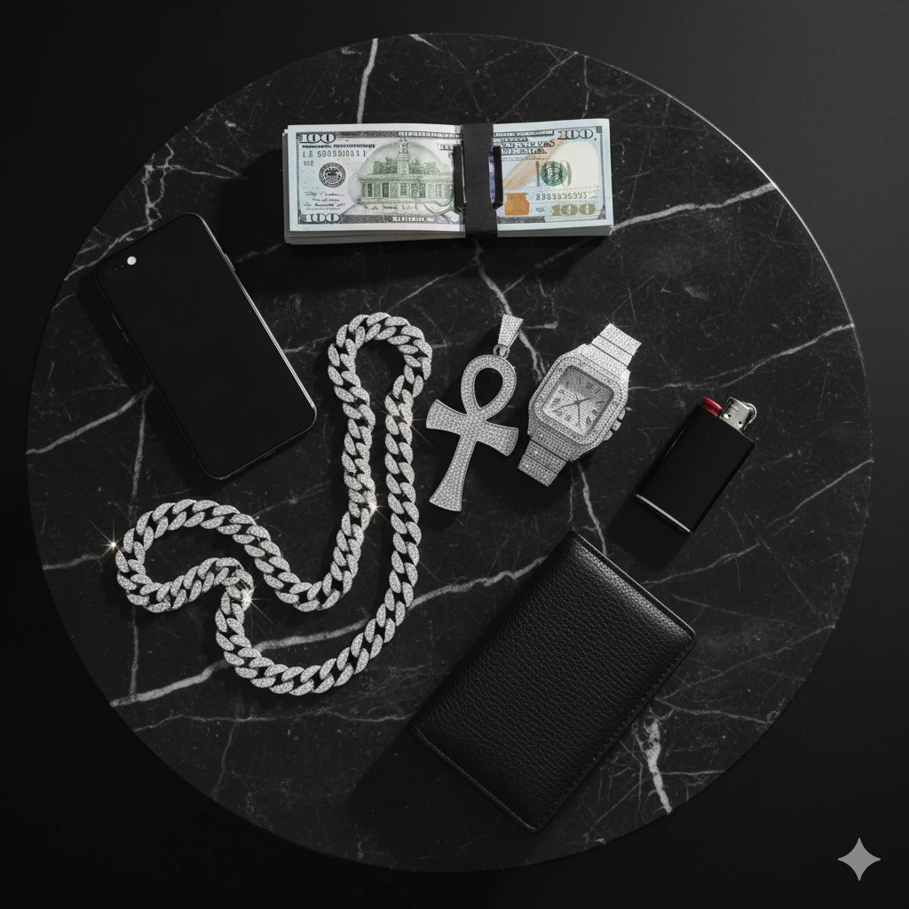 🔥 Pack Hip Hop Ultime – Montre + Chaîne + Bracelet 🔥