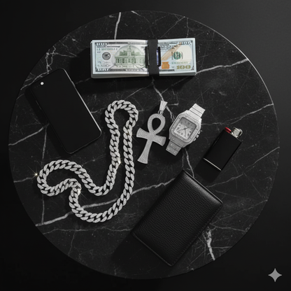 🔥 Pack Hip Hop Ultime – Montre + Chaîne + Bracelet 🔥